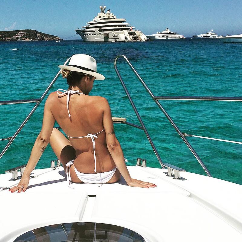 Elisabetta Canalis, a tutta famiglia dall'Italia a Malibu 3