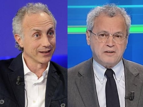 "Offensivo", "Sei dominante". Scatta la lite tra Mentana e Travaglio