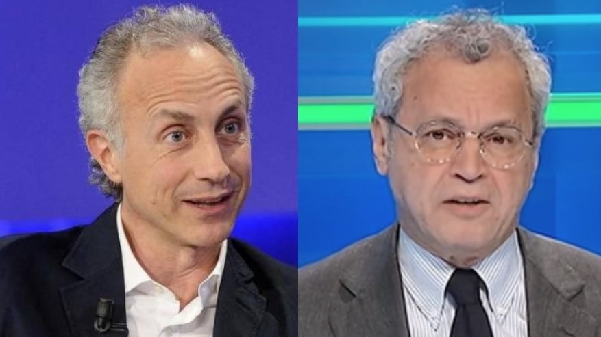 "Offensivo", "Sei dominante". Scatta la lite tra Mentana e Travaglio