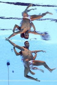 Oro nel sincro, le foto più belle di Flamini e Minisini 8