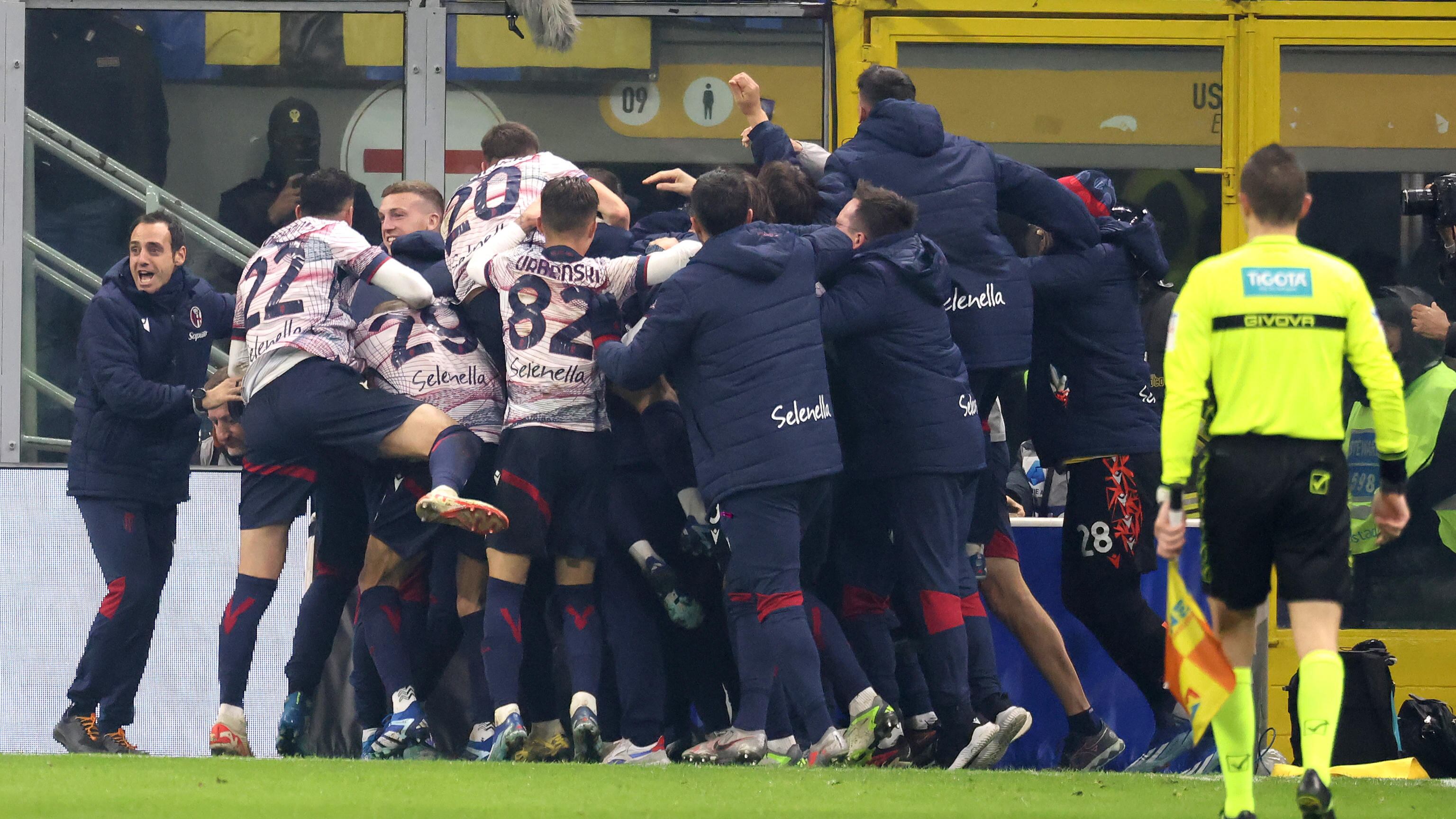 Battaglia a San Siro, supplementari epici: l’Inter perde 2-1 col Bologna ed è fuori dalla Coppa Italia