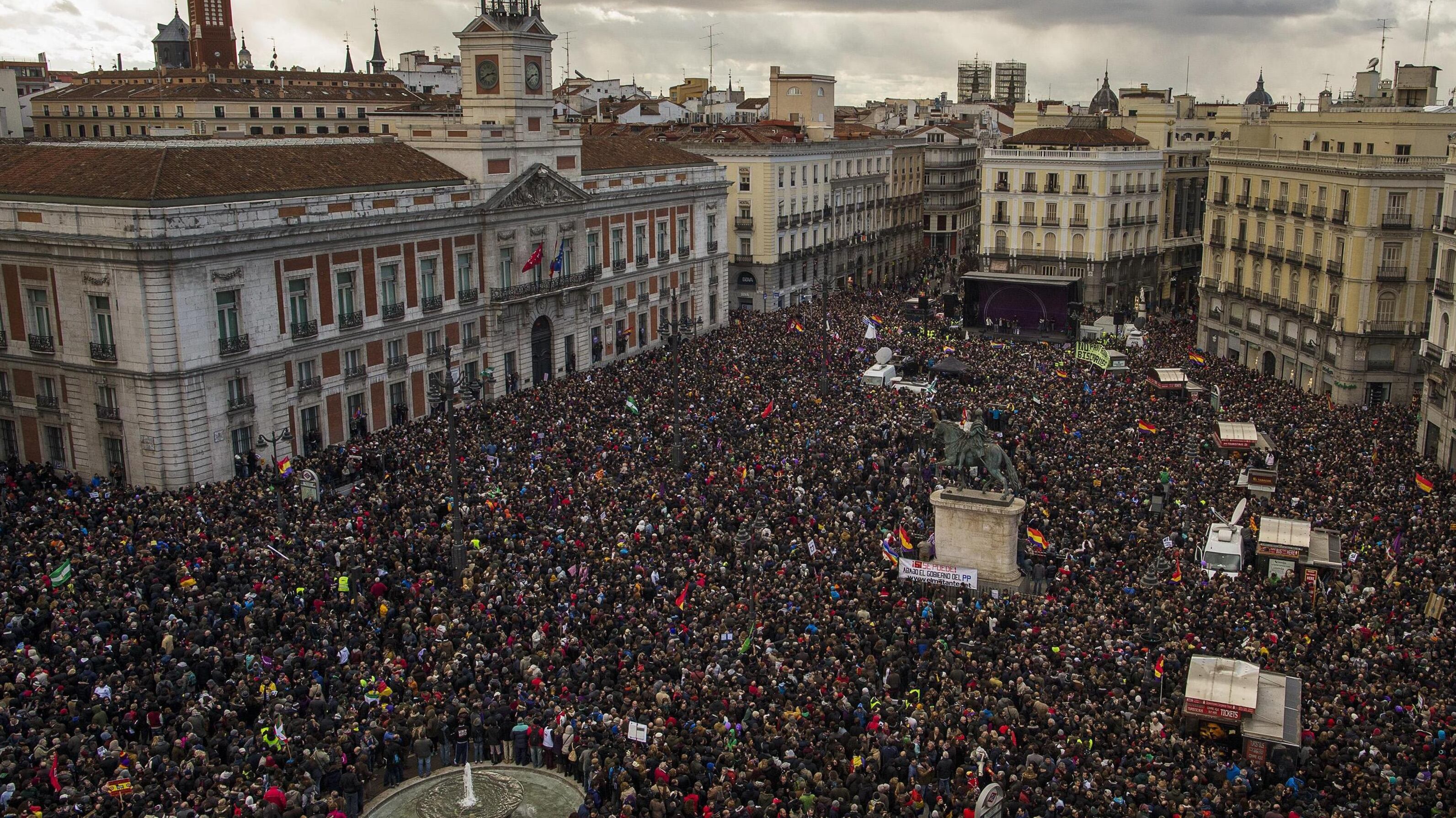 Madrid invasa dalla marcia di Podemos