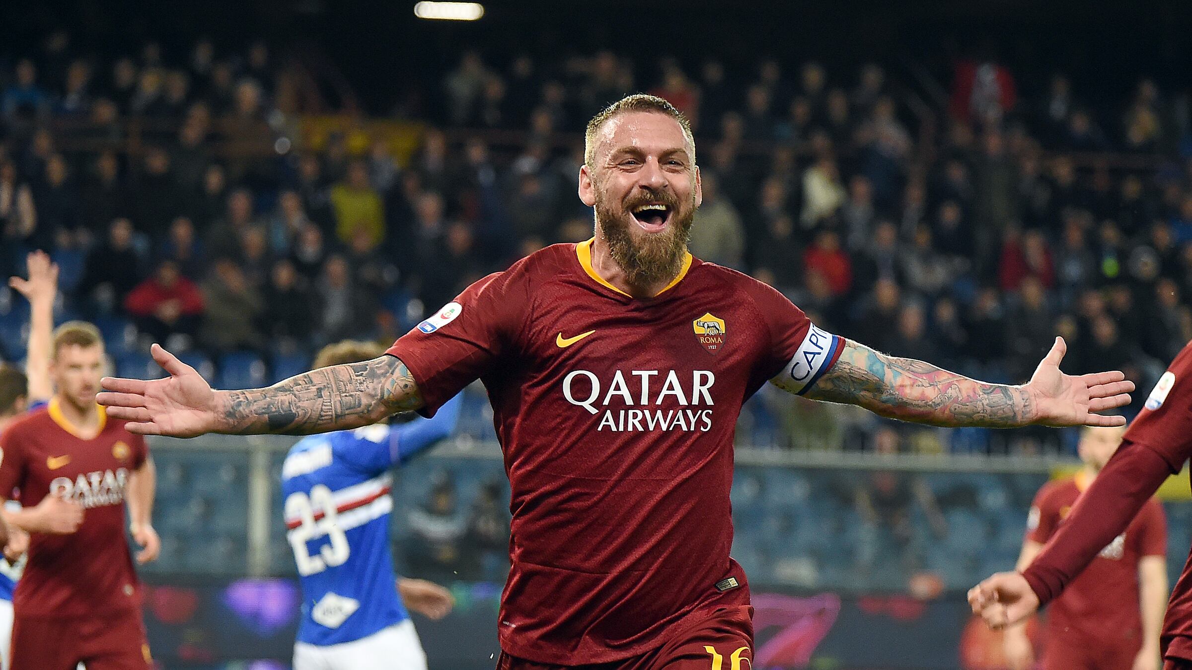 L'Olimpico si commuove per De Rossi