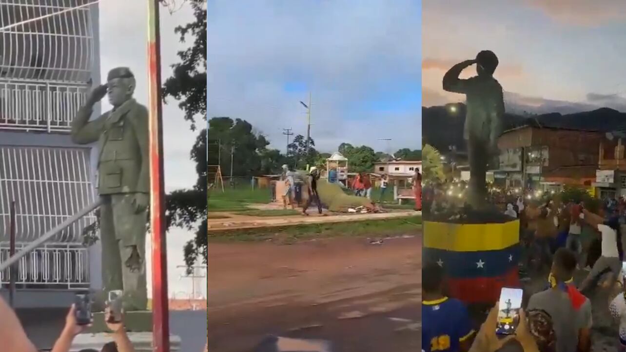 Venezuela, dilaga la protesta: abbattute le statue di Chavez