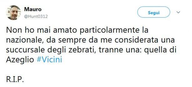 Il cordoglio social per la morte di Vicini 6