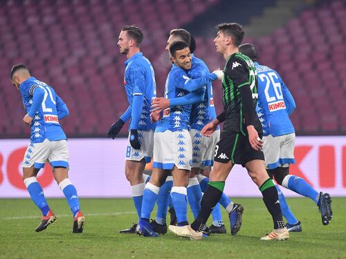 Il Napoli si regala il Milan ai quarti di Coppa Italia: Sassuolo ko 2-0