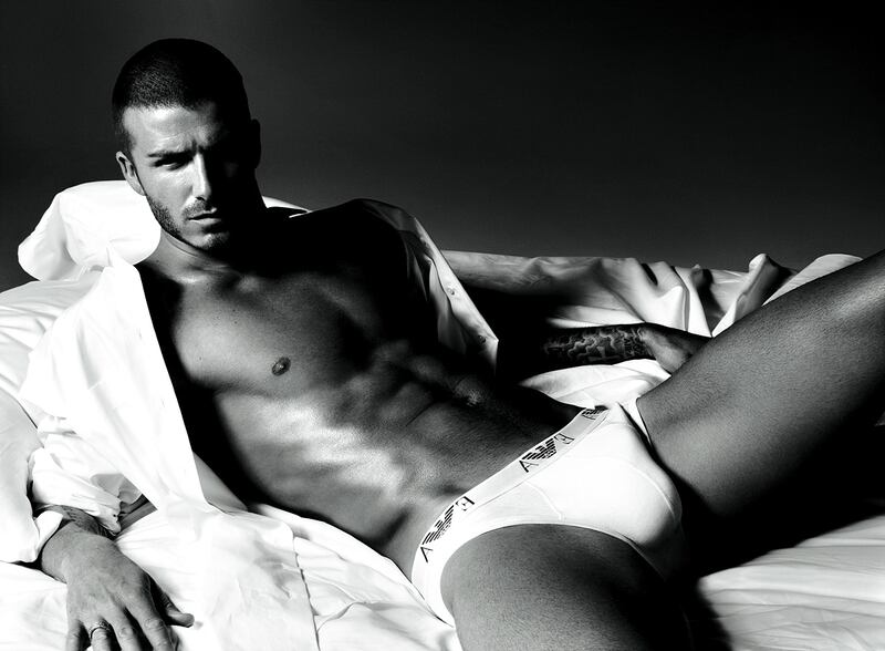 La pubblicità di Armani con David Beckham