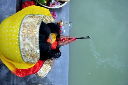 India, le celebrazioni per la festività Indu di Chhath 7