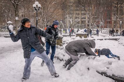 New York sotto la neve 6