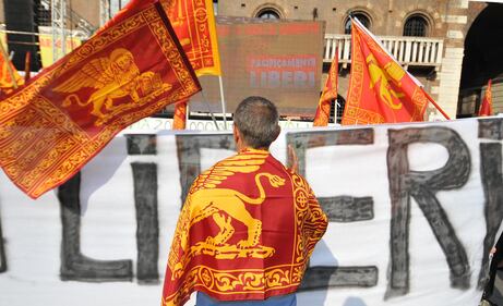 Verona, la manifestazione della Lega per i secessionisti 2