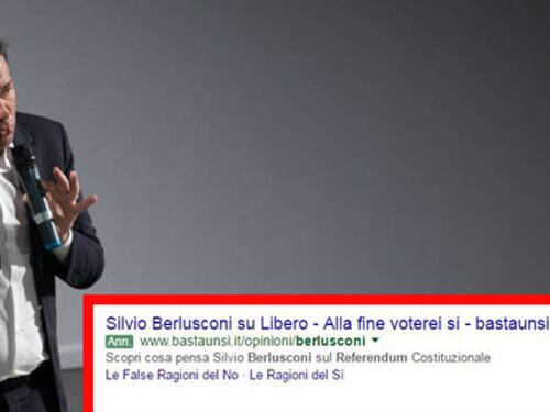 "Al referendum il Cav vota Sì". Così i renziani manipolano il web