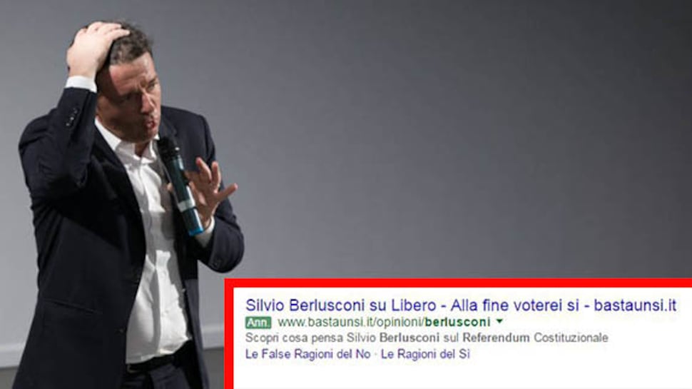 "Al referendum il Cav vota Sì". Così i renziani manipolano il web
