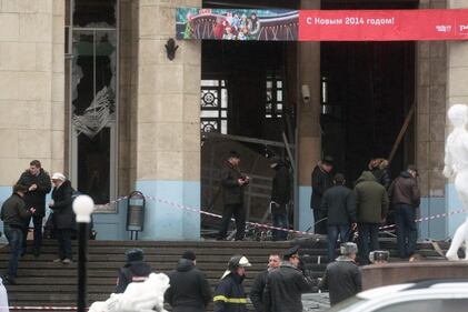 I soccorsi alla stazione di Volgograd 2