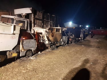 Oltre 40 mezzi per la raccolta dei rifiuti distrutti in un incendio a San Giuseppe 4