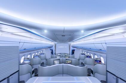 Comodi sui nuovi Airbus: le prime foto della cabina 6