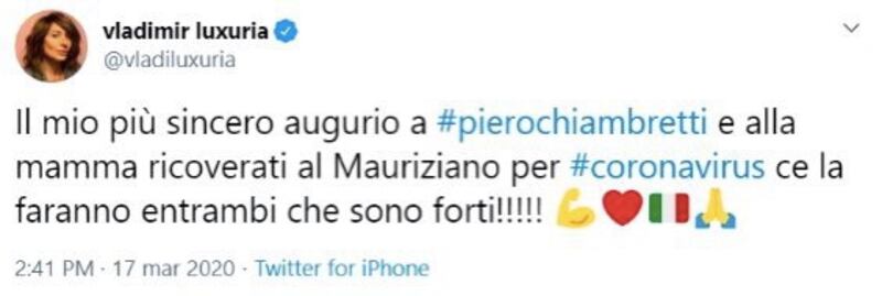 Tweet Vladimir Luxuria