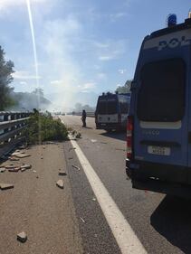 Attacco dei No Tav al cantiere di Val di Susa 2