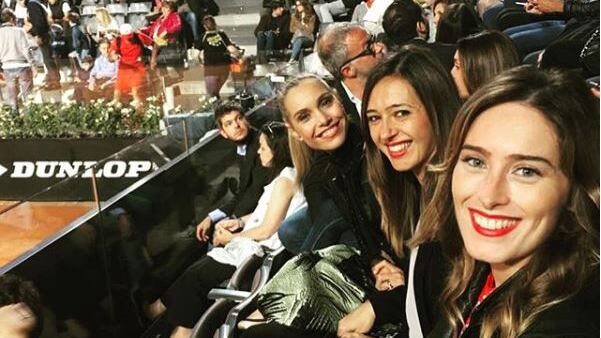 La Boschi va in tribuna agli internazionali di tennis (con due amiche)