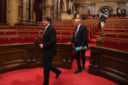 Le fasi del discorso sull'indipendenza di Puigdemont 1