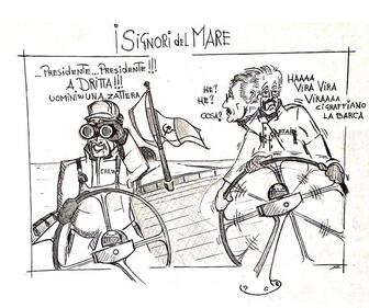 La vignetta del giorno - D'Alema e il marinaio 1