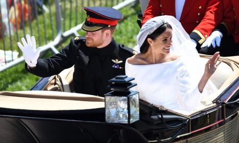 Meghan Markle e il Principe Harry al Royal Wedding 7