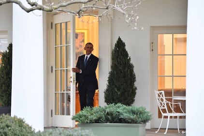 Barack Obama lascia lo studio ovale della Casa Bianca 4