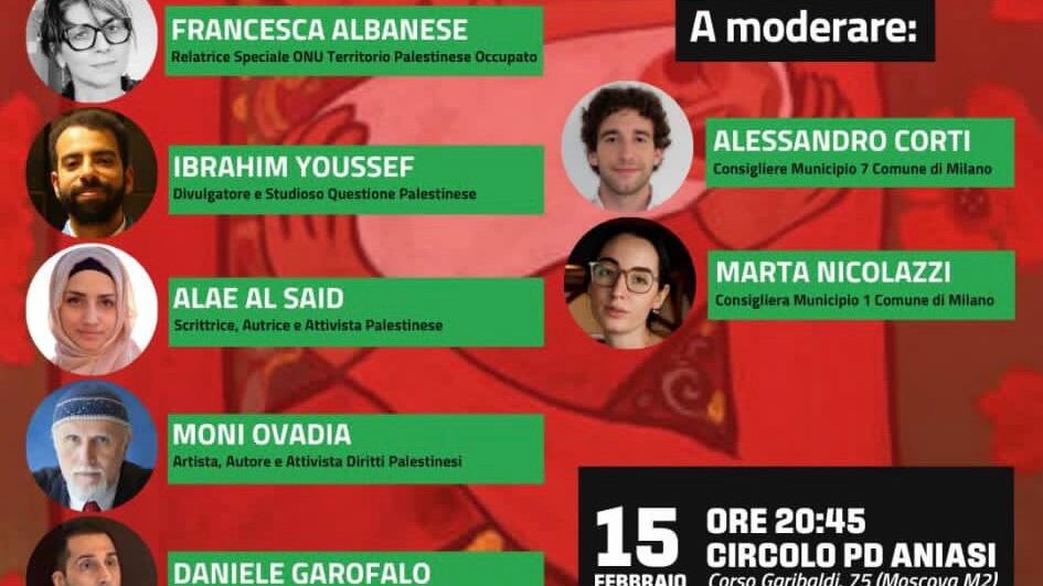 "Invitati non credibili". E anche il Pd bacchetta i (suoi) ragazzi per l'evento sulla Palestina