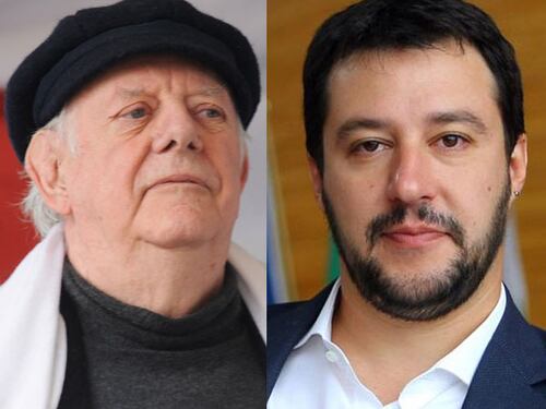 Dario Fo insulta Salvini: "Sfrutta gli ignoranti". Lui: "Sei un poveretto"