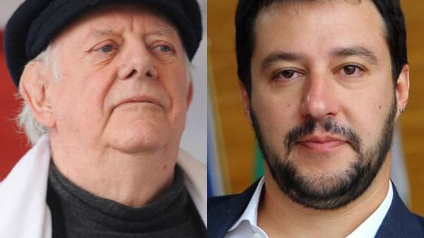 Dario Fo insulta Salvini: "Sfrutta gli ignoranti". Lui: "Sei un poveretto"