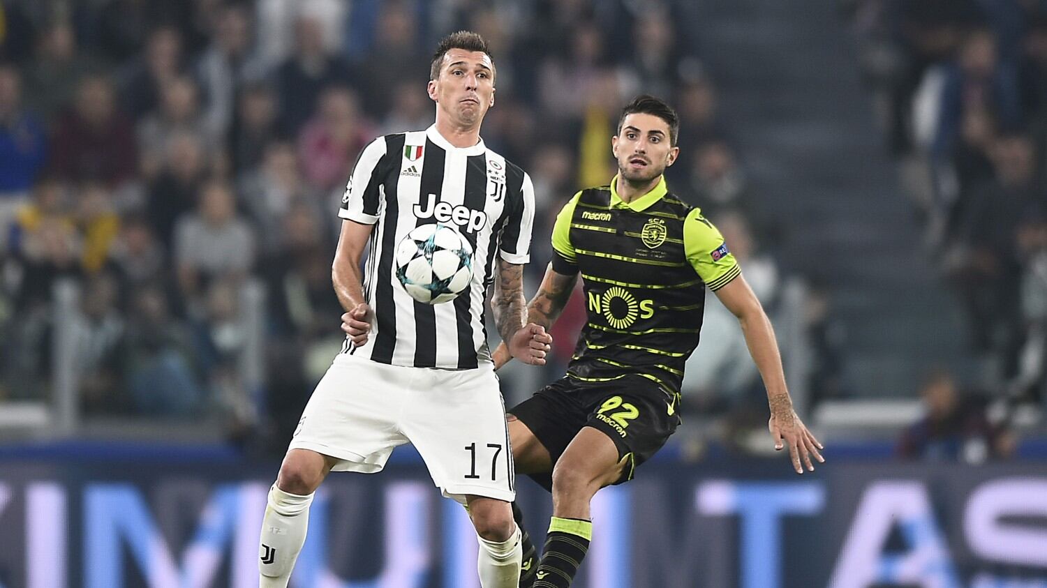 La Juventus soffre ma vince all'84: Mandzukic manda ko 2-1 lo Sporting