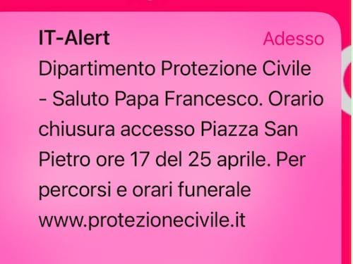 A Roma scatta l'IT-Alert, ma è polemica. Cosa è successo