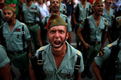 Militari spagnoli a Malaga