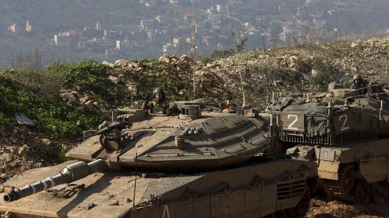 Soldati al confine tra Israele e Libano 1