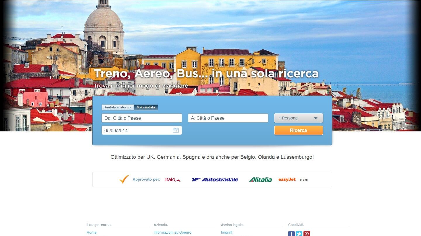 "Con GoEuro vi consigliamo il modo migliore per viaggiare"