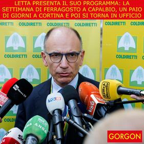 Ecco la satira del giorno. Il programma di Letta 1
