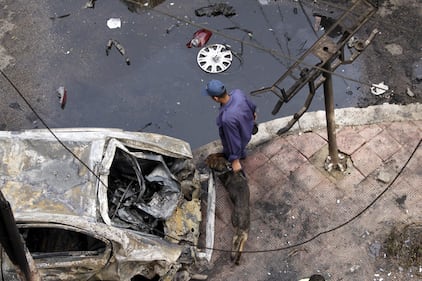 Il luogo dell'attentato contro Barakat 5