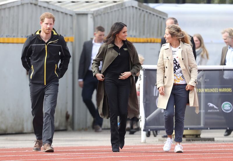 Meghan Markle con il Principe Harry agli Invictus Games 11