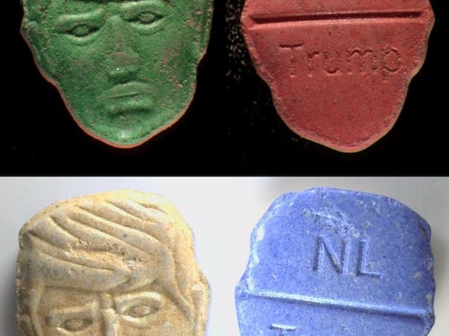 Ecstasy con il volto di Trump, è allarme rosso: “Potenzialmente mortali”