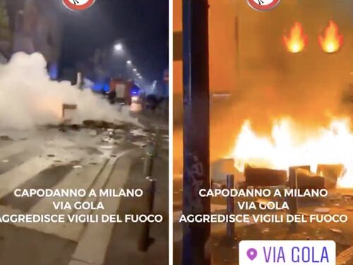 Vigili del fuoco accerchiati e presi a bottigliate: spunta il video choc