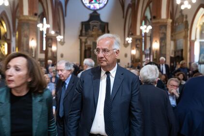 Veltroni ai funerali di Flavia Prodi
