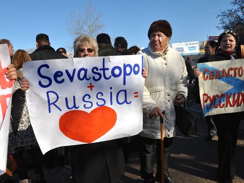 Le proteste degli attivisti filo russi