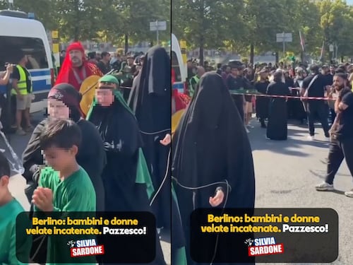 Choc a Berlino, bambini e donne legati durante la processione dell’Ashura