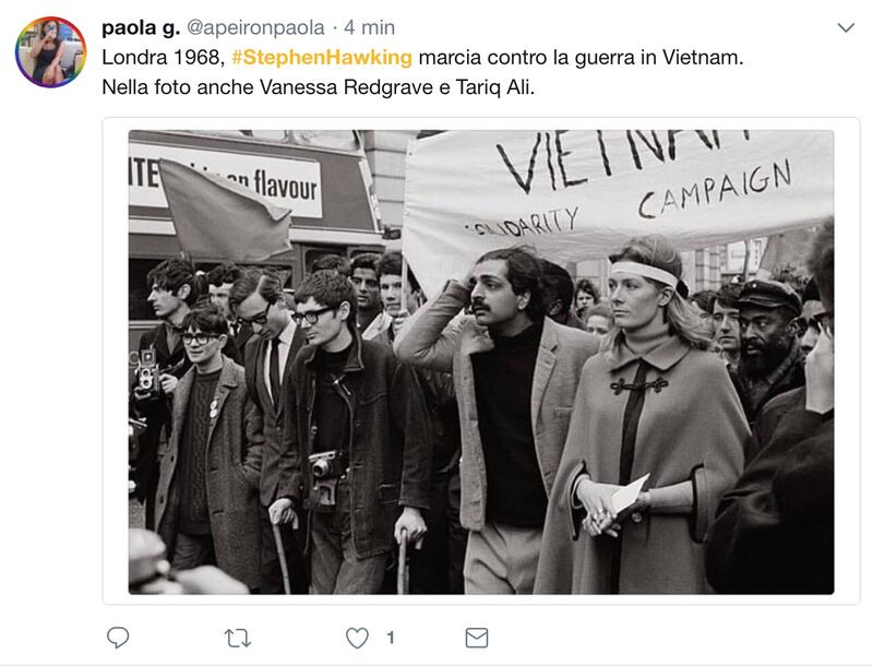 Stephen Hawking, le reazioni social sulla morte 3