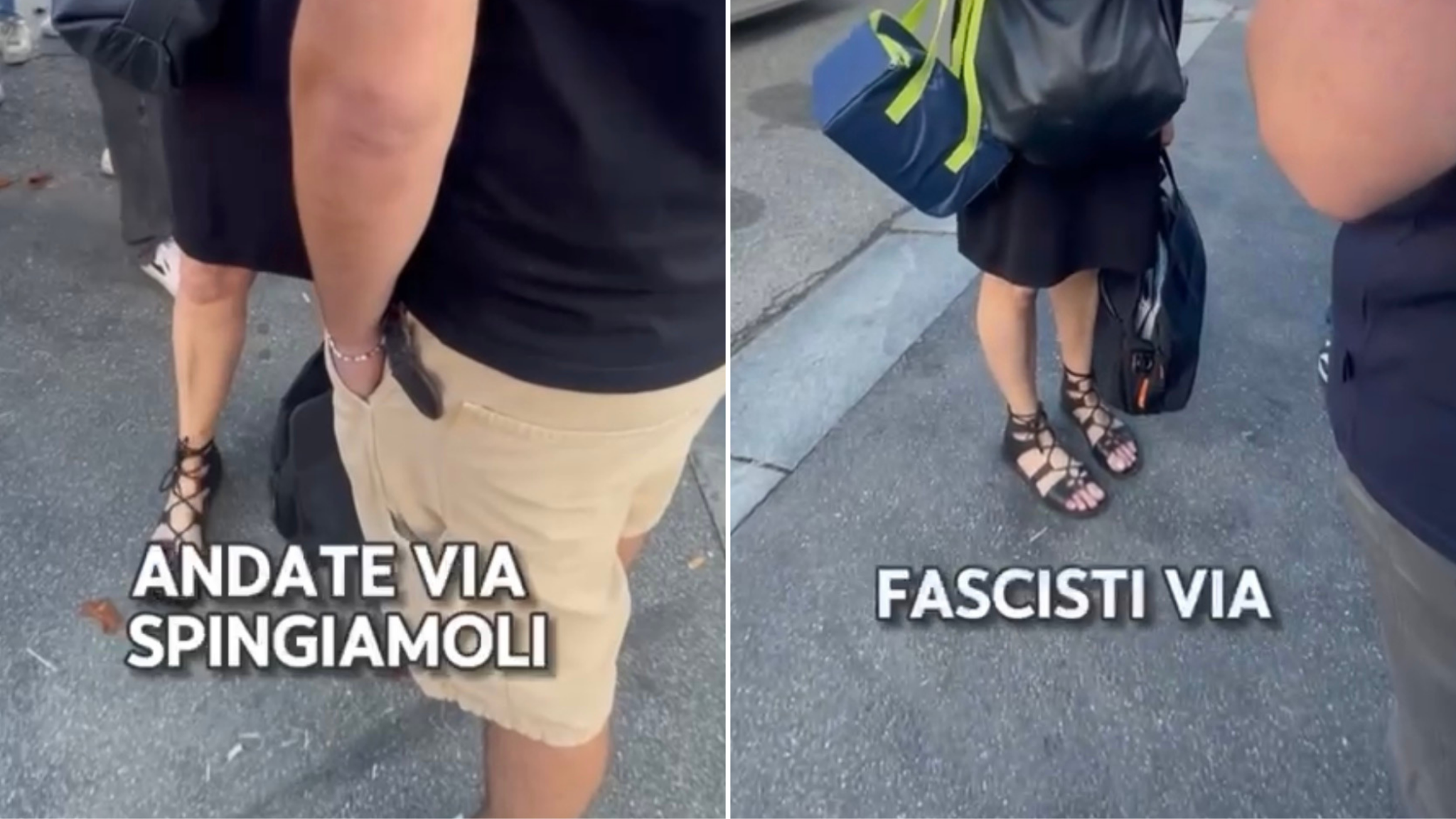 "Siete dei fasci", "Spingiamoli". Militanti della giovanile di FdI provocati all’esterno di una scuola per un volantino