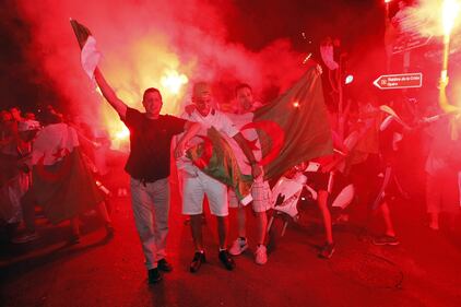 I festeggiamenti per la qualificazione dell'Algeria agli ottavi 5