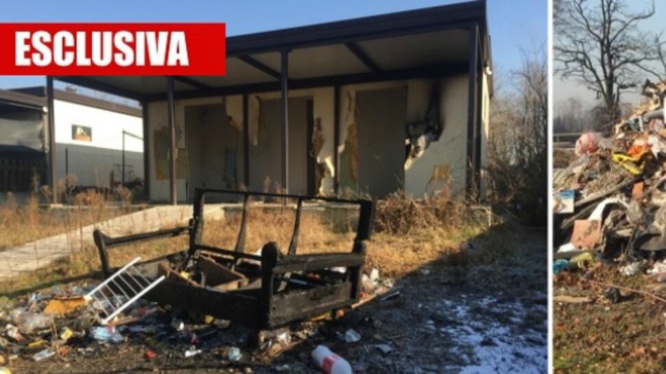 Auto rubate, rifiuti e refurtiva dentro il campo rom di Pisapia