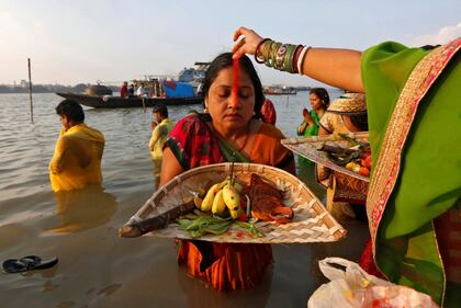 India, le celebrazioni per la festività Indu di Chhath 9