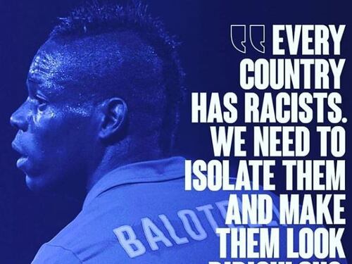 Mario Balotelli non demorde: "Isolare e ridicolizzare i razzisti"