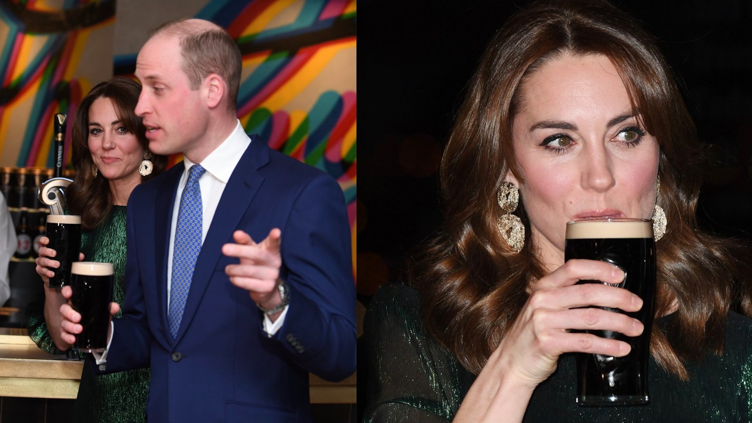 Il Principe William scherza sul coronavirus bevendo una pinta di birra