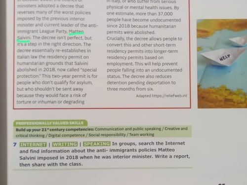 Libro pro immigrati e contro Salvini: scatta l'ora della propaganda a scuola